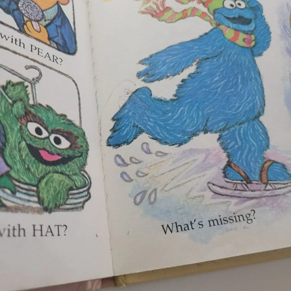 Sesame Street Which One Doesnt Belong Book Vintage 1981 Muppet Jim Henson Puzzle